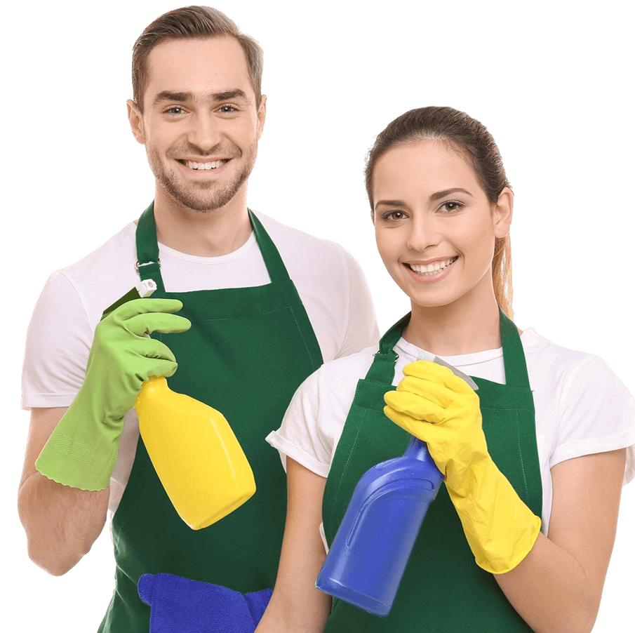 Couple cleaning